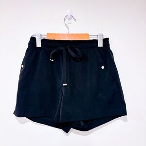 DYNAMITE Black drawstring shorts | Comfy minimal casual summer | Small *